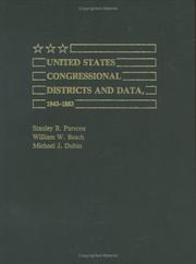 Cover of: United States Congressional Districts and Data, 1843-1883.