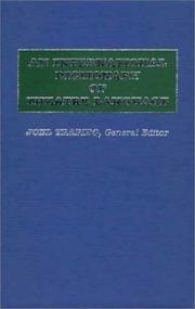 Cover of: An International Dictionary of Theatre Language: