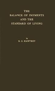 Cover of: The balance of payments and the standard of living