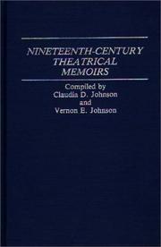 Nineteenth-century theatrical memoirs