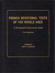 French devotional texts of the Middle Ages by Keith Val Sinclair