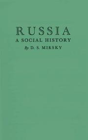 Cover of: Russia, a social history