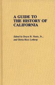 Cover of: A Guide to the history of California