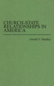 Cover of: Church-state relationships in America