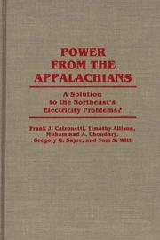 Power from the Appalachians : a solution to the Northeast's electricity problems?