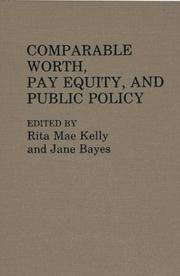 Comparable worth, pay equity, and public policy