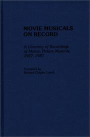 Cover of: Movie musicals on record by Richard Chigley Lynch