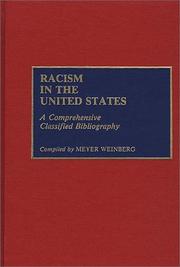 Cover of: Racism in the United States