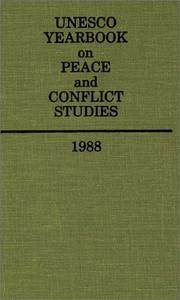 Unesco yearbook on peace and conflict studies. 1988