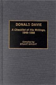 Donald Davie, a checklist of his writings, 1946-1988 by Stuart T. Wright