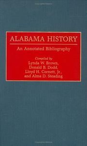 Cover of: Alabama history by compiled by Lynda W. Brown ... [et al.].
