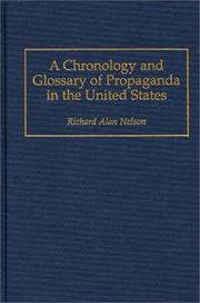 A chronology and glossary of propaganda in the United States