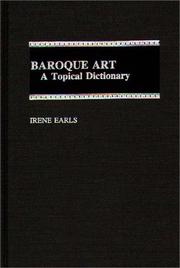 Cover of: Baroque art: a topical dictionary
