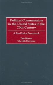 Cover of: Political commentators in the United States in the 20th century: a bio-critical sourcebook