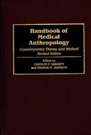Cover of: Handbook of Medical Anthropology: Contemporary Theory and Method, Revised Edition