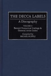 The Decca labels : a discography. Vol.5, country recordings, classical recordings & reissues