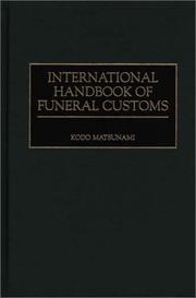 Cover of: International handbook of funeral customs