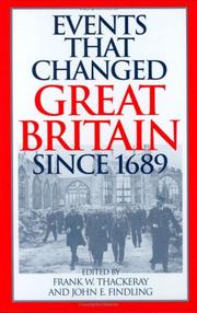 Cover of: Events that changed Great Britain since 1689