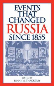 Cover of: Events That Changed Russia since 1855