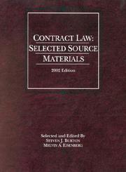 Cover of: Contract Law: Contract Law: Selected Source Materials, 2002