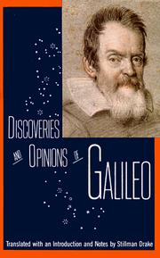 Cover of: Discoveries and opinions of Galileo