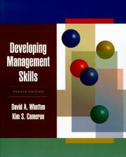 Cover of: Developing management skills