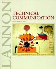 Cover of: Technical Communication by John M. Lannon