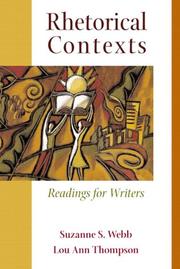 Cover of: Rhetorical contexts: readings for writers
