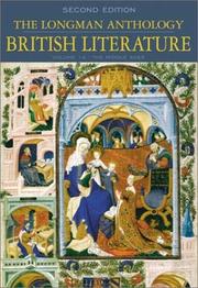 Cover of: The Longman Anthology of British Literature: Volume 1A, The Middle Ages
