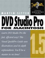 Cover of: DVD Studio Pro 1.5 for Macintosh