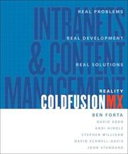 Reality Macromedia ColdFusion MX : intranets and content management