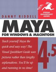 Cover of: Maya 4.5 for Windows and Macintosh by Danny Riddell