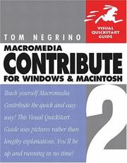 Cover of: Macromedia Contribute 2 for Windows & Macintosh (Visual QuickStart Guide)