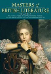 Cover of: Masters of British Literature, Volume A (Penguin Academics Series)
