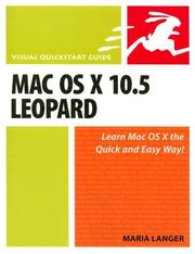 Cover of: Mac OS X 10.5 Leopard: Visual QuickStart Guide