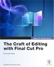 Cover of: Apple Pro Training Series: The Craft of Editing with Final Cut Pro (Apple Pro Training Series)