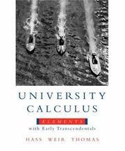 Cover of: University Calculus: Elements