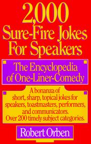 Cover of: 2,000 Sure-Fire Jokes for Speakers by Robert Orben