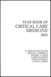 Cover of: Year Book of Critical Care Medicine (Year Books)