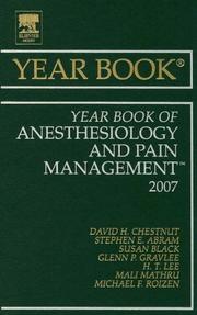Cover of: Year Book of Anesthesiology and Pain Management