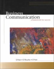 Cover of: Business Communication by Dan O'Hair, James O'Rourke, Mary John O'Hair