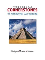 Cover of: Fundamental Cornerstones of Managerial Accounting