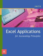 Cover of: Excel Applications for Accounting Principles