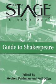Cover of: The stage directions guide to Shakespeare