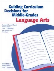 Cover of: Guiding Curriculum Decisions for Middle-Grades Language Arts