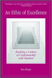Cover of: An Ethic of Excellence by Ron Berger