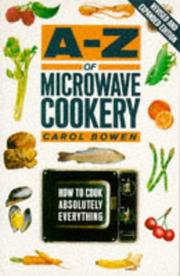 A-Z of microwave cookery