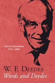 Cover of: Words and Deedes by William Deedes
