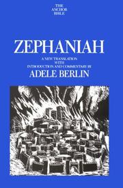 Cover of: Zephaniah: a new translation with introduction and commentary