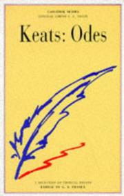 Cover of: John Keats: Odes: a casebook